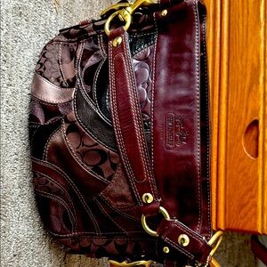 Coach Patchwork Leather Shoulder Bag